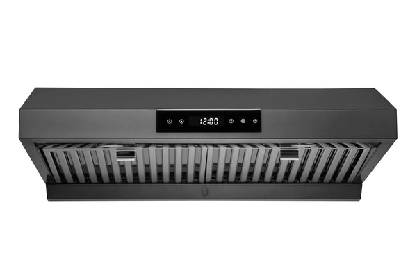 Hauslane Under Cabinet Touch Control Range Hood with Stainless Steel Filters in Black Stainless Steel (UC-PS18BSS)