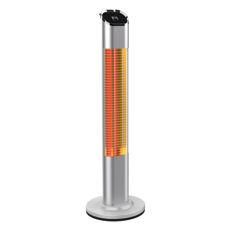 Parrot Uncle 1500-Watt Electric Patio Heater Infrared Outdoor/Indoor Use with Remote Control, 24 Hour Timer