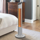 Parrot Uncle 1500-Watt Electric Patio Heater Infrared Outdoor/Indoor Use with Remote Control, 24 Hour Timer
