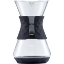 SAKI Pour Over Coffee Maker with Double Layer Stainless Steel Filter, Silicone Lid, Coffee Dripper Brewer, Heat Resistant Borosilicate Pour Over Carafe, 24 Ounce