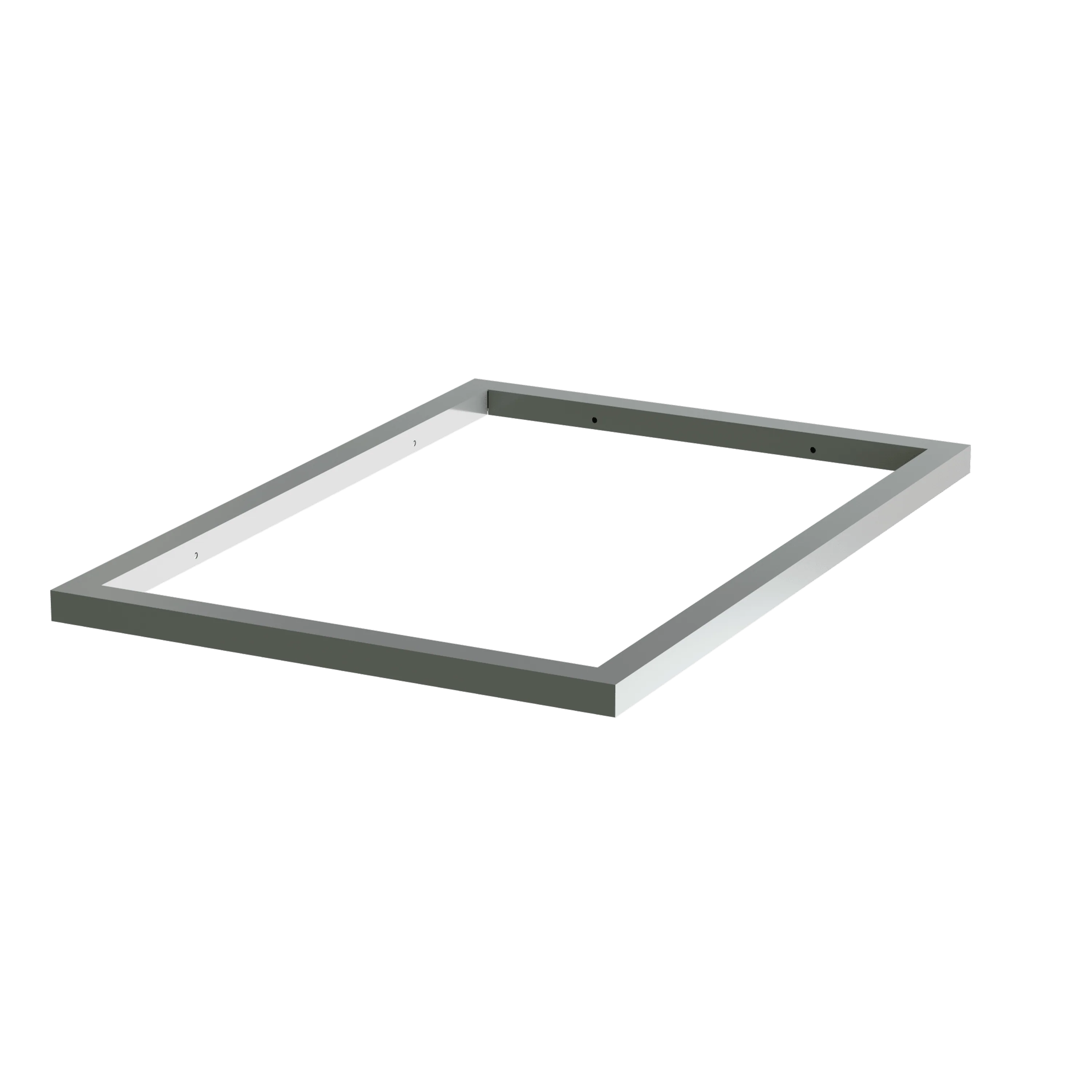 MRCOOL cased coil flange frame, rectangular gray metal with inner opening