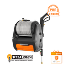 Giraffe Tools Grandfalls Retractable Pressure Washer Pro, 3700 PSI and 100ft Retractable Hose (HP174-G30)