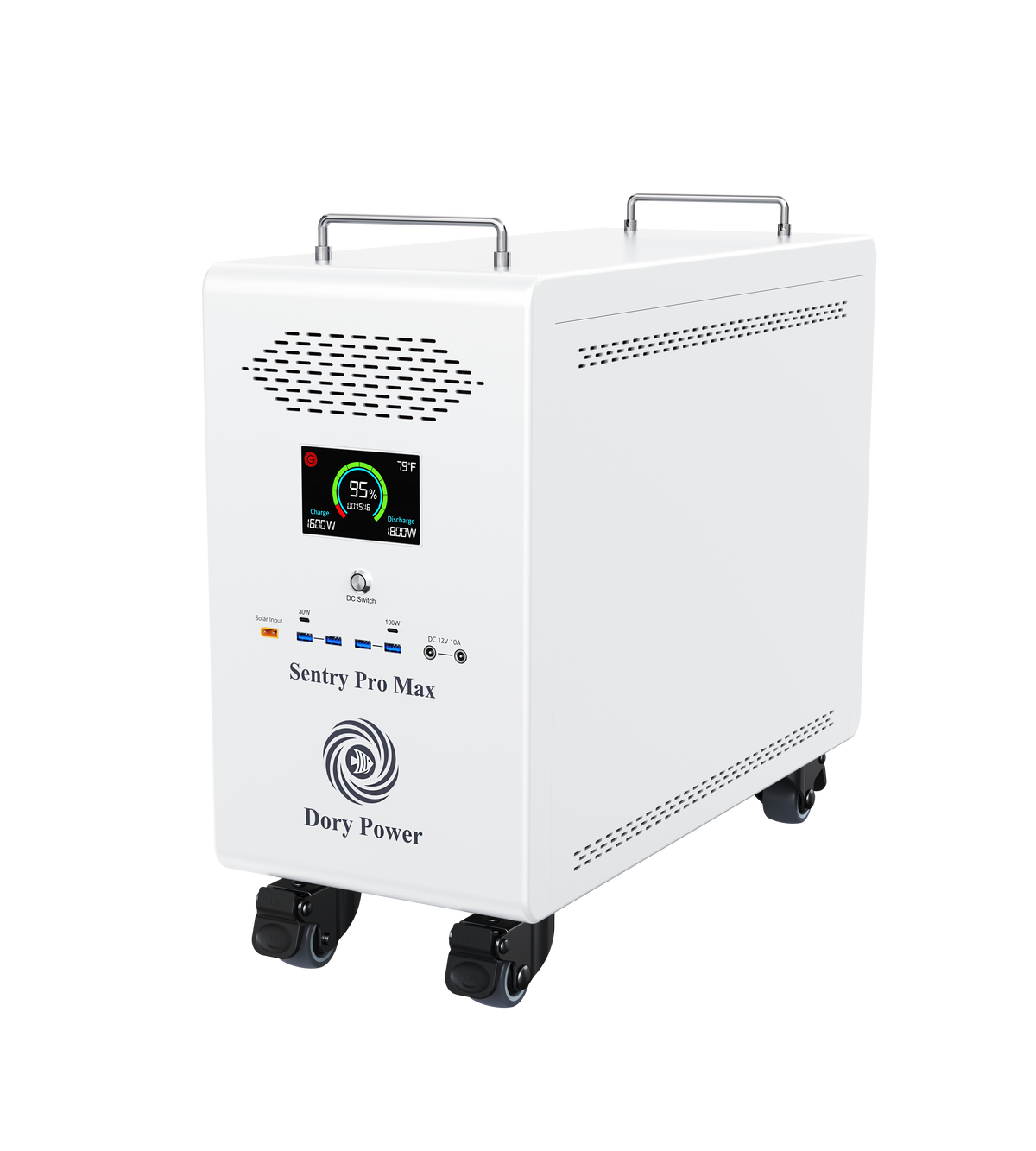 Dory Power Sentry PRO Max Portable Solar Generator, 8300Wh LiFePO4 Battery, 120V/240V 6000W AC Output
