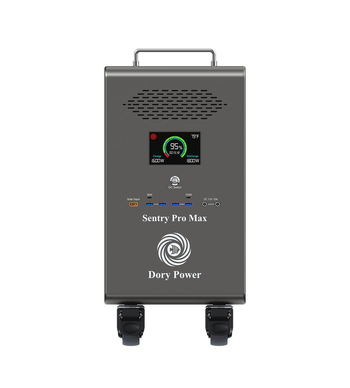 Dory Power Sentry PRO Max Portable Solar Generator, 8300Wh LiFePO4 Battery, 120V/240V 6000W AC Output