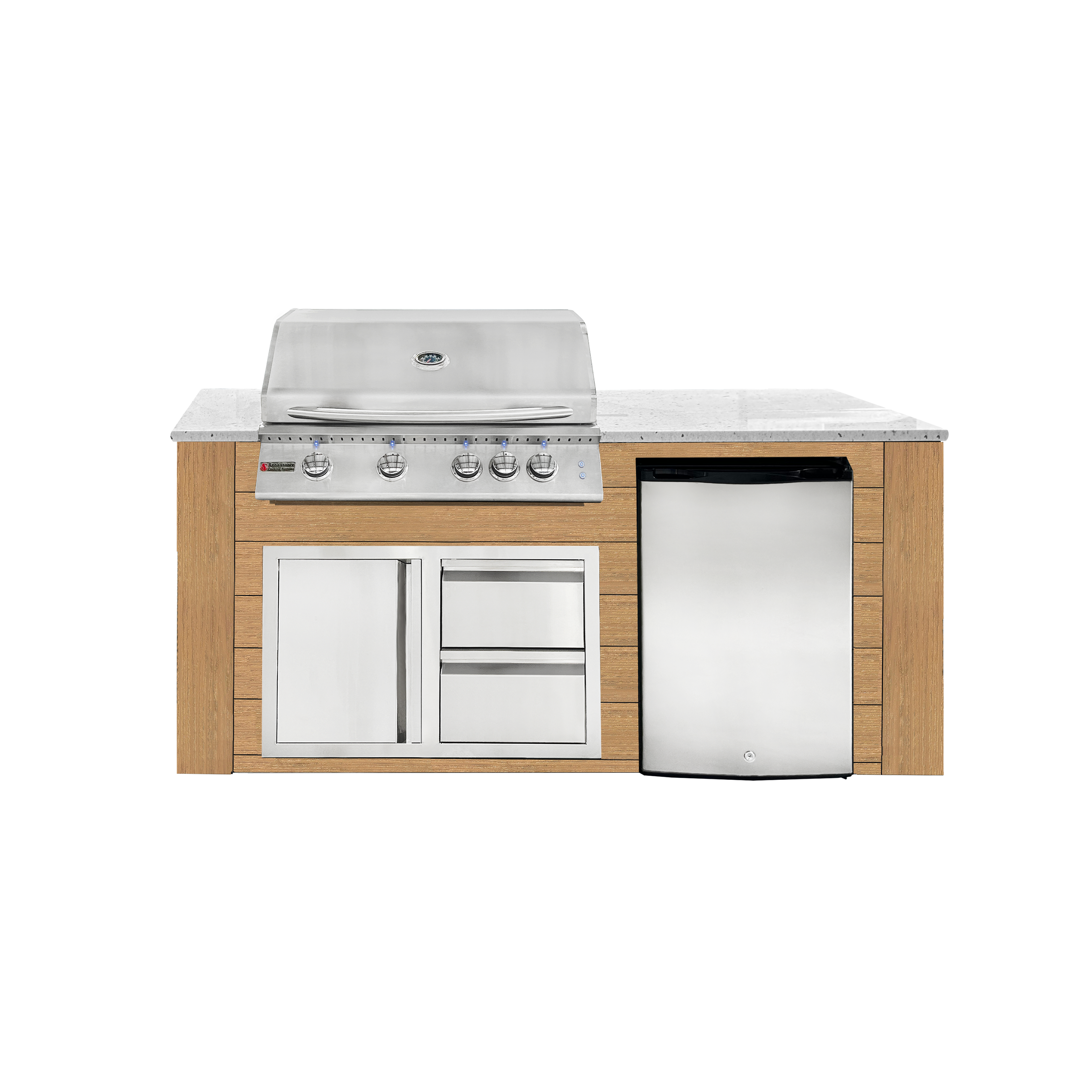 6ft white/cedar, with lights, VDC1SCL combo