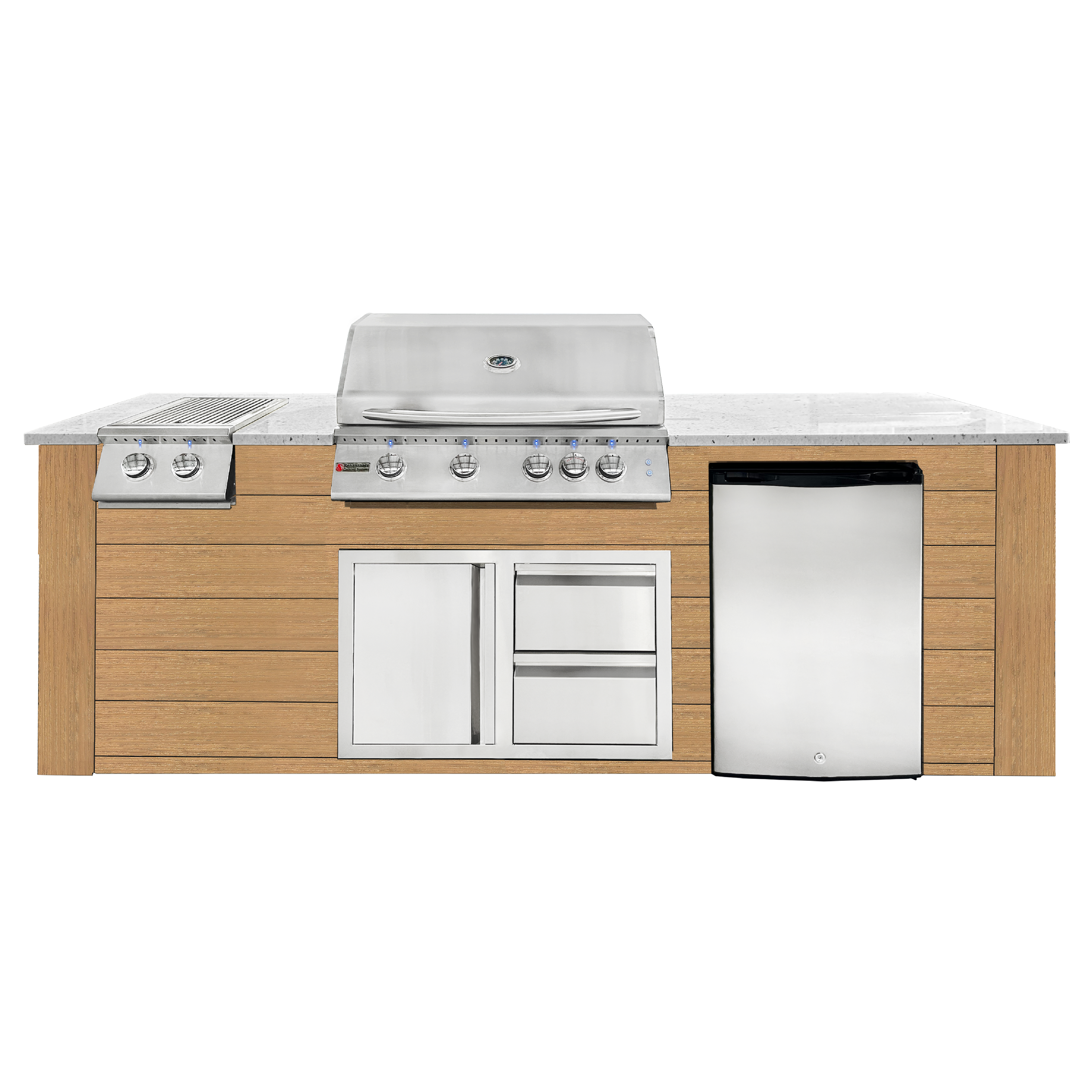 8ft white/cedar, with lights, VDC1SCL combo