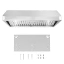Cosmo 4-Piece Appliance Package - 36-Inch Gas Range, Under Cabinet Range Hood, Dishwasher, and Refrigerator in Stainless Steel (COS-4PKG-053)