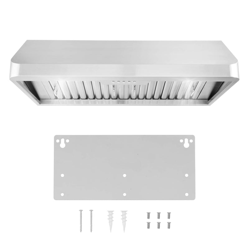 Cosmo 36-Inch 500 CFM Under Cabinet Range in Stainless Steel (COS-QB90)