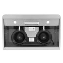 Cosmo 4-Piece Appliance Package - 36-Inch Gas Range, Under Cabinet Range Hood, Dishwasher and Refrigerator with Water Dispenser in Stainless Steel (COS-4PKG-723)