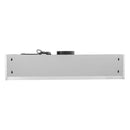 Undercabinet range hood back panel with predrilled mounting points and wiring