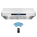 Cosmo 4-Piece Appliance Package - 30-Inch Single Oven Electric Range, Under Cabinet Range Hood, Dishwasher, and Refrigerator in Stainless Steel (COS-4PKG-011)