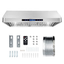 Cosmo 3 - Piece Appliance Package - 36-Inch Gas Range, 36-Inch Under Cabinet Range Hood and 24-Inch Dishwasher (COS-3PKG-030)