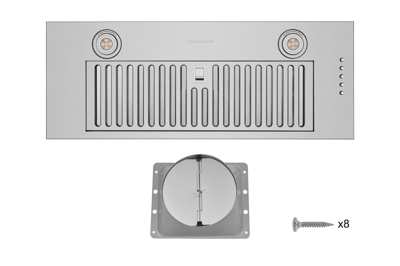 Hauslane 450 CFM Convertible Built-In Range Hood Insert with Stainless Steel Filters (IN-R100)