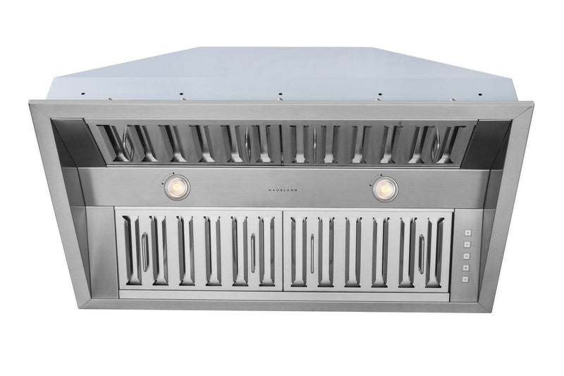 Hauslane 500 CFM Convertible Built-In Insert Range Hood in Stainless Steel, 21-Inch Deep (IN-R300)