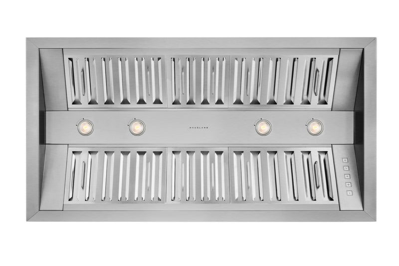 Hauslane 500 CFM Convertible Built-In Insert Range Hood in Stainless Steel, 21-Inch Deep (IN-R300)