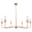 Parrot Uncle Radiant 6-Light Industrial Traditional Dimmable Chandelier