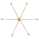 Parrot Uncle Radiant 6-Light Industrial Traditional Dimmable Chandelier
