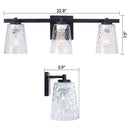 Parrot Uncle Radiance Modern 3-Light Dimmable Vanity Light