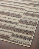 Loloi Rainier Indoor/Outdoor in Ivory and Taupe 5' 3" x 7' 7" Area Rug (RAI-08)