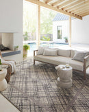 Loloi Rainier Indoor/Outdoor in Ivory and Charcoal 2'2" x 3' 9" Accent Rug (RAI-10)