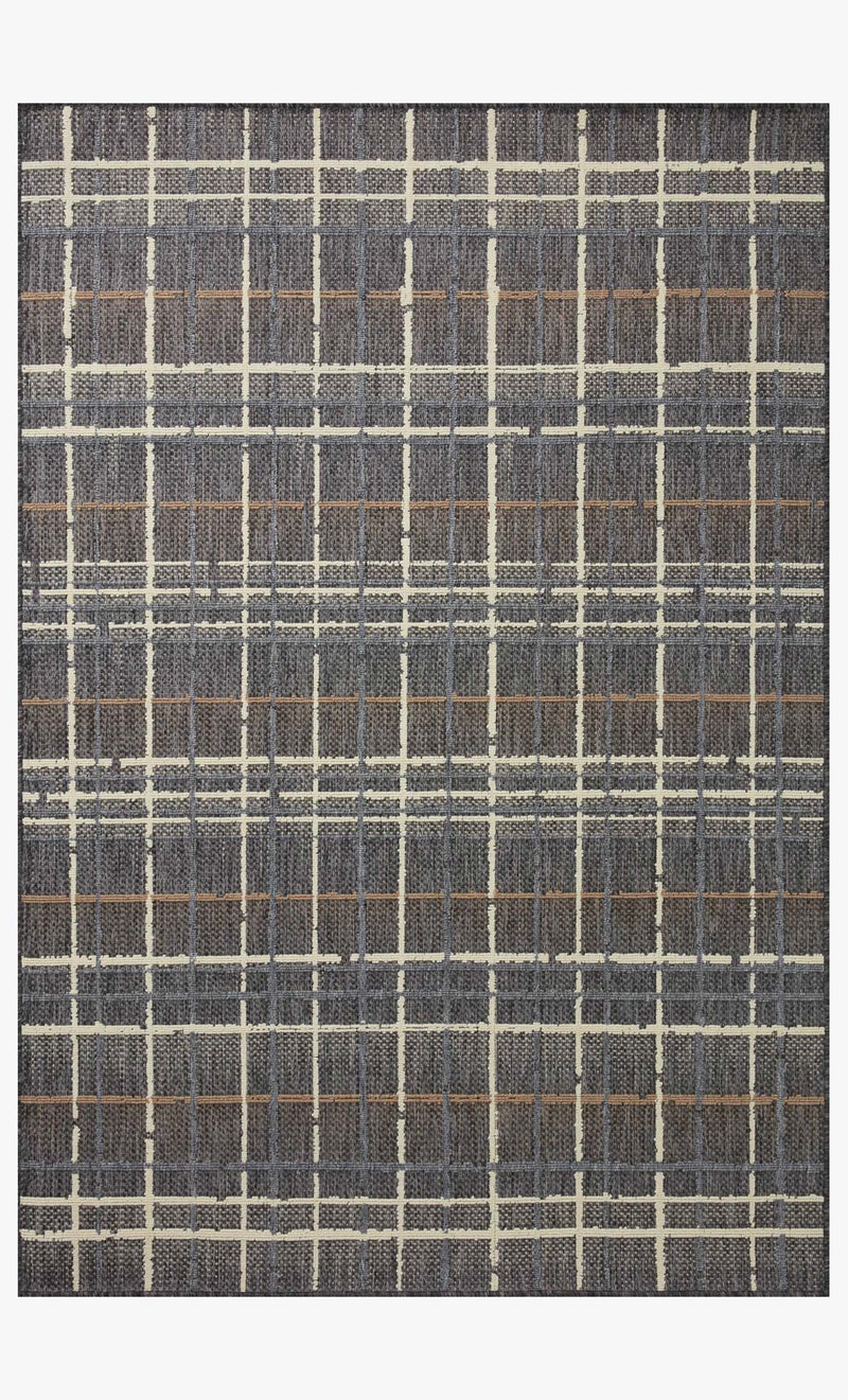 Loloi Rainier Indoor/Outdoor in Charcoal 9'2" x 12'2" Area Rug (RAI-11)