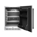 Gordon Ramsay by Thor Kitchen 24-Inch Outdoor Undercounter Beverage Cooler in Stainless Steel with Black Trim (RBC24SSD-BLK)