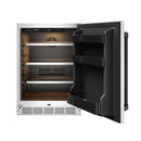 Gordon Ramsay by Thor Kitchen 24-Inch Outdoor Undercounter Beverage Cooler in Stainless Steel with Black Trim (RBC24SSD-BLK)