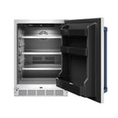 Gordon Ramsay by Thor Kitchen 24-Inch Outdoor Undercounter Beverage Cooler in Stainless Steel with Blue Trim (RBC24SSD-BLU)