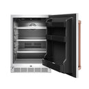 Gordon Ramsay by Thor Kitchen 24-Inch Outdoor Undercounter Beverage Cooler in Stainless Steel with Rose Gold Trim (RBC24SSD-RSG)