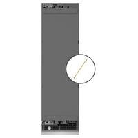 ZLINE Autograph Edition 24-Inch 12.5 Cu. Ft. Panel Ready Column Refrigerator with Graphite Gray Interior and Champagne Bronze Accents (RBCRVZ-24-CB)