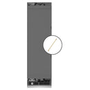 ZLINE Autograph Edition 24-Inch 12.5 Cu. Ft. Panel Ready Column Refrigerator with Graphite Gray Interior and Champagne Bronze Accents (RBCRVZ-24-CB)