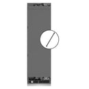 ZLINE Autograph Edition 24-Inch 12.5 Cu. Ft. Panel Ready Column Refrigerator with Graphite Gray Interior and Matte Black Accents (RBCRVZ-24-MB)