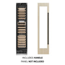 ZLINE Autograph Edition 18-Inch 9.0 Cu. Ft. Triple Zone 68 Bottle Panel Ready Left Hinge Column Wine Cooler with Matte Black Accents (RBCWVLZ-18-MB)