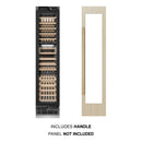 ZLINE Autograph Edition 18-Inch 9.0 Cu. Ft. Triple Zone 68 Bottle Panel Ready Right Hinge Column Wine Cooler with Polished Gold Accents (RBCWVRZ-18-G)