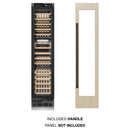 ZLINE Autograph Edition 18-Inch 9.0 Cu. Ft. Triple Zone 68 Bottle Panel Ready Right Hinge Column Wine Cooler with Matte Black Accents (RBCWVRZ-18-MB)
