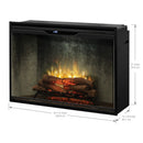 Dimplex Revillusion 42-Inch Built-in Electric Firebox, Weathered Concrete (RBF42WC-FG)