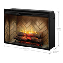 Dimplex Revillusion 42-Inch Built-in Electric Firebox, Herringbone (RBF42-FG)