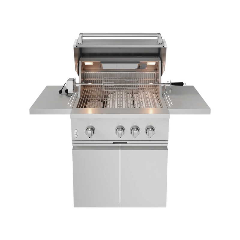 Thor Kitchen Gordon Ramsay 32-Inch Freestanding Gas Grill with Natural Gas Kit in Stainless Steel