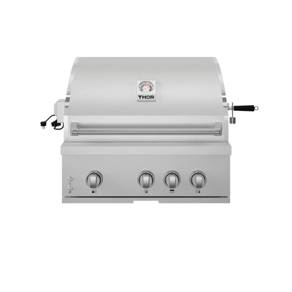Thor Kitchen Gordon Ramsay 32-Inch Built-In Liquid Propane Gas Grill in Stainless Steel (RBG3201-G)
