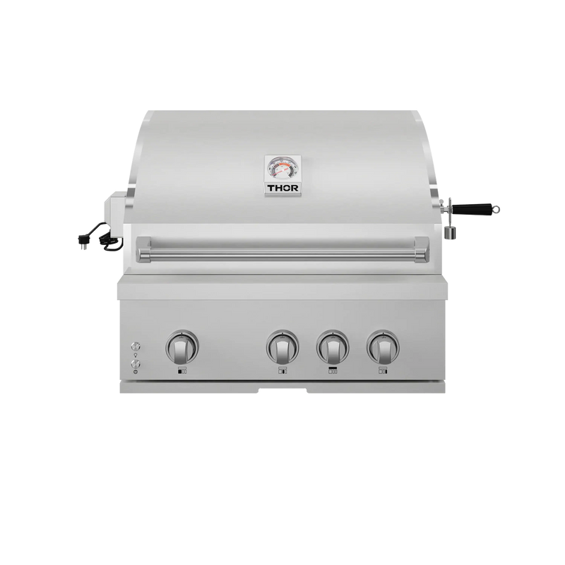Thor Kitchen Gordon Ramsay 32-Inch Built-In Gas Grill with Natural Gas Kit in Stainless Steel