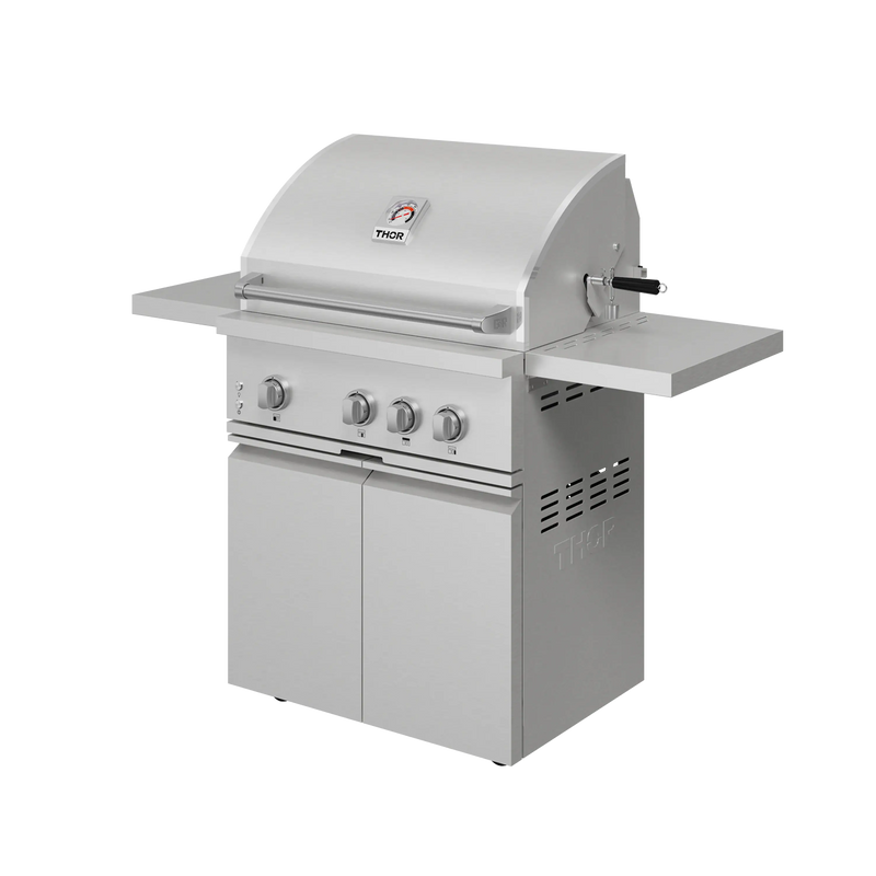 Thor Kitchen Gordon Ramsay 32-Inch Freestanding Gas Grill with Natural Gas Kit in Stainless Steel