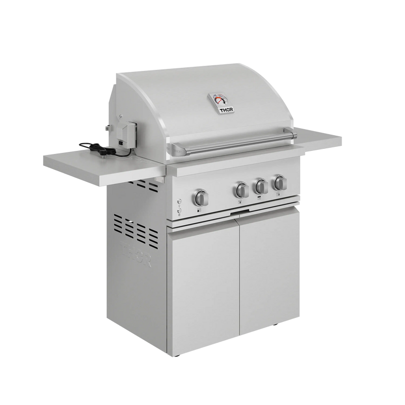 Thor Kitchen Gordon Ramsay 32-Inch Freestanding Gas Grill with Natural Gas Kit in Stainless Steel