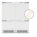 ZLINE Autograph Edition 72-Inch 39.6 Cu. Ft. French Door Built-In Bottom Freezer Refrigerator with Water Dispensers and Ice Makers in Panel Ready and Polished Gold Accents (RBITZ-72-G)