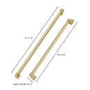 ZLINE 60-Inch Autograph Edition Built-in Refrigerator Handle with Champagne Bronze Accents for RBIV-60 (RBIVHZ-CB-60)