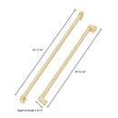 ZLINE 36-Inch Autograph Edition Built-in Refrigerator Handle with Gold Accents for RBIV-36 (RBIVHZ-G-36)