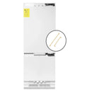 ZLINE Autograph Edition 30-Inch 16.1 cu. ft. Panel Ready Built-in 2-Door Bottom Freezer Refrigerator with Internal Water and Ice Dispenser with Polished Gold Handles (RBIVZ-30-G)