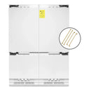 ZLINE Autograph Edition 60-Inch 32.2 cu. ft. Panel Ready Built-In 4-Door French Door Refrigerator with Internal Water and Ice Dispenser with Champagne Bronze Handles (RBIVZ-60-CB)