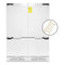 ZLINE Autograph Edition 60-Inch 32.2 cu. ft. Panel Ready Built-In 4-Door French Door Refrigerator with Internal Water and Ice Dispenser with Champagne Bronze Handles (RBIVZ-60-CB)