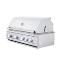 Renaissance Cutlass Pro 38-Inch Propane Gas Grill w/ Rear Burner, Briquette Trays & Blue LED Lights (RON38B LP CK)