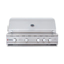 Renaissance Cutlass Pro 38-Inch Propane Gas Grill w/ Rear Burner, Briquette Trays & Blue LED Lights (RON38B LP CK)